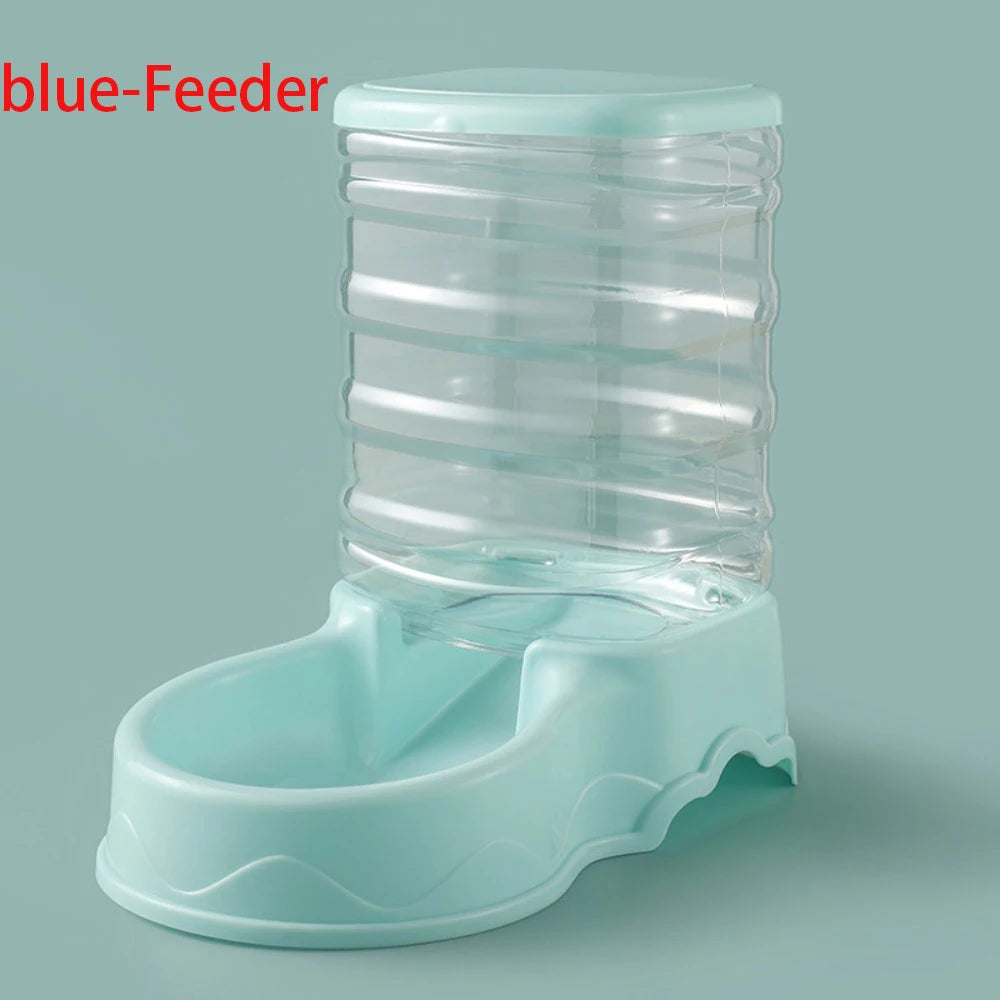 3.8L Automatic Pet Feeder & Waterer Set - Gravity Dispenser for Dogs & Cats