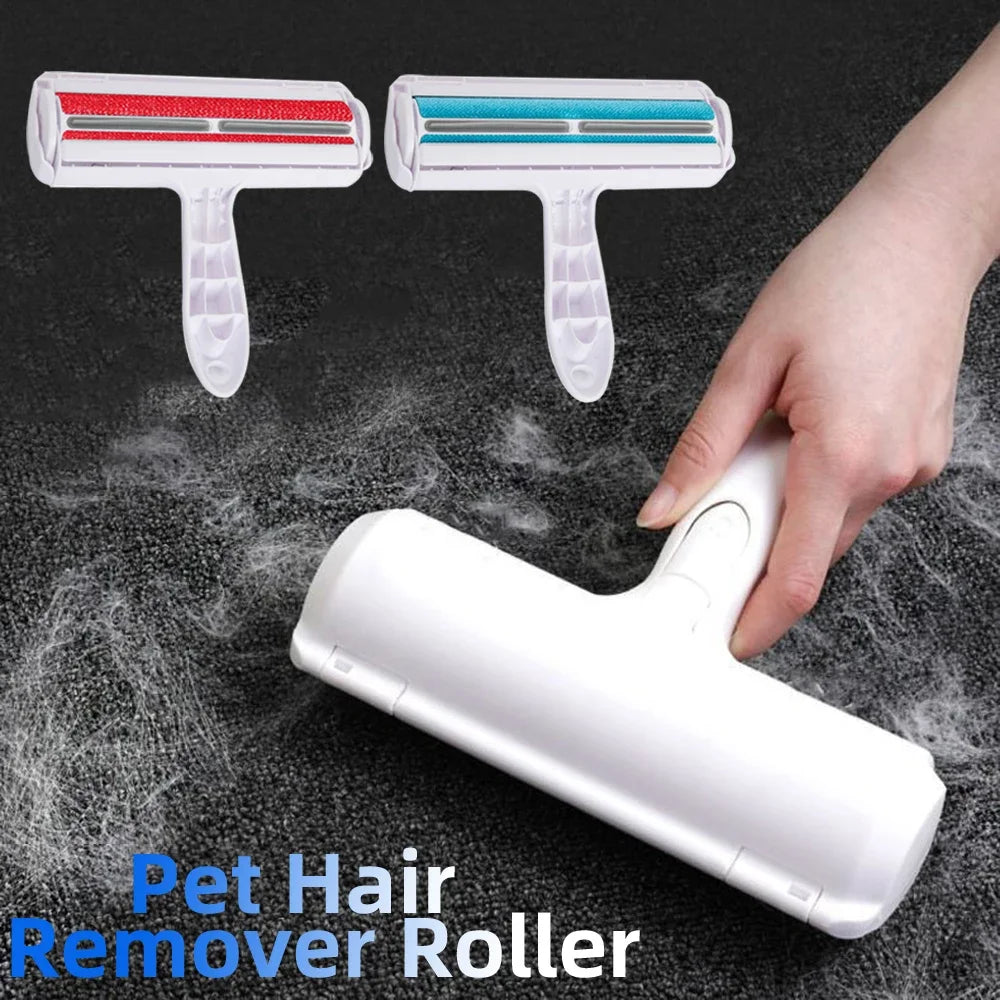 Self-Cleaning Pet Hair Remover Roller for Furniture & Clothing