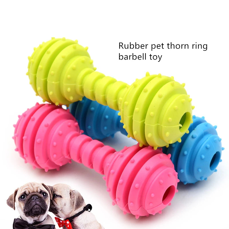 Durable Chew Toy for Dogs - Teeth Cleaning & Training Rubber Toy