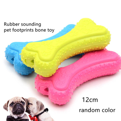Durable Chew Toy for Dogs - Teeth Cleaning & Training Rubber Toy