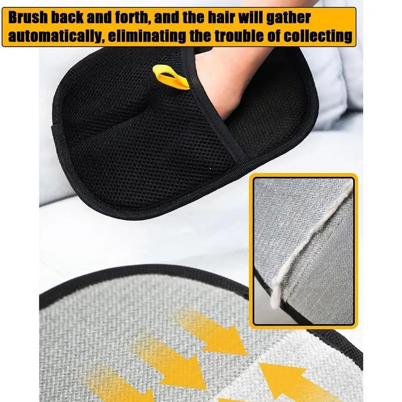 Double-Sided Pet Grooming Glove - Shedding & Hair Remover Brush