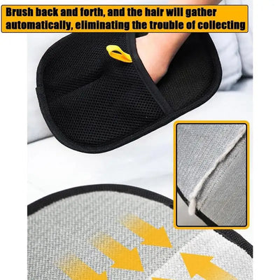 Double-Sided Pet Grooming Glove - Shedding & Hair Remover Brush