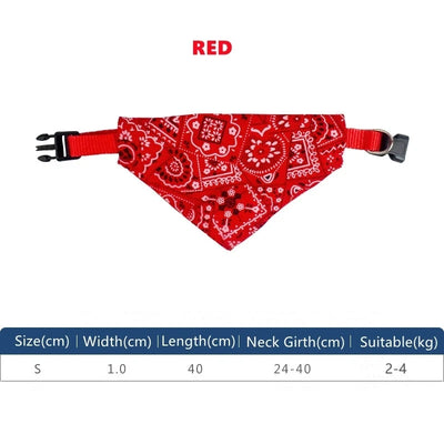 Cat Collar Lovely Triangular Necktie for Puppy Kitty Saliva Tie Cute Scarf Bandana Floral Design Adjustable Collar Pet Supplies