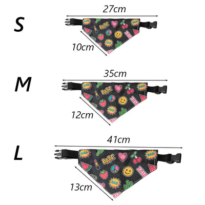 Sweet Print Puppy Dog Collar Bandana for Small Dogs Pet Cat Triangular Bandage Chihuahua Gota Bibs mascotas Grooming Accessories