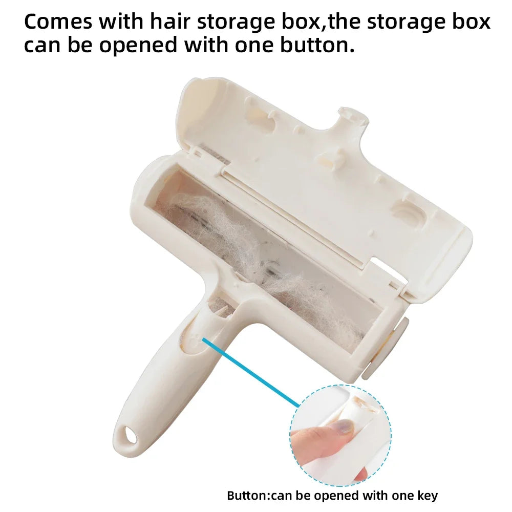 Self-Cleaning Pet Hair Remover Roller for Furniture & Clothing