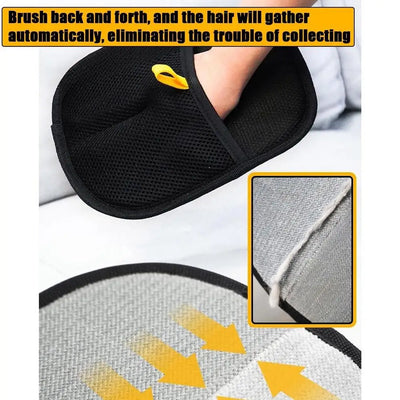 Double-Sided Pet Grooming Glove - Shedding & Hair Remover Brush