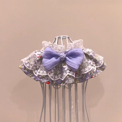 Fashion Pet Bandana with Lace, Adjustable Cat Dog Bib Scarf for Puppy Kitten, Cute Ruffle Collar Accessory for Small Medium Pets