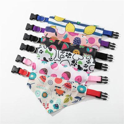 Sweet Print Puppy Dog Collar Bandana for Small Dogs Pet Cat Triangular Bandage Chihuahua Gota Bibs mascotas Grooming Accessories
