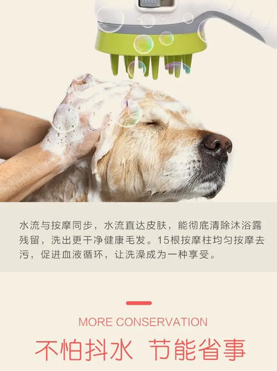Pressurized Dog Shower Sprayer - Handheld Pet Bathing Tool