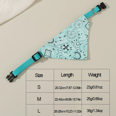 1pc Pink Color Random Pattern Pet Bandana With Adjustable Triangle Shape & Buckle Pet Dog Neck Scarf Puppy Cat Dog Collar Bibs