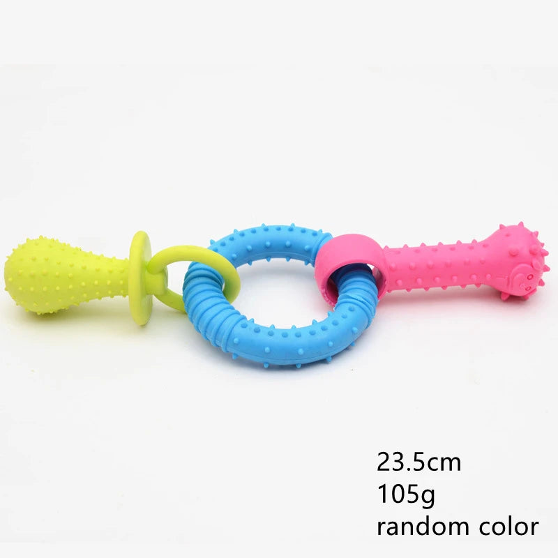 Durable Chew Toy for Dogs - Teeth Cleaning & Training Rubber Toy
