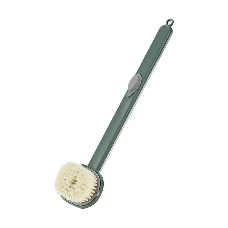 Ergonomic Bath Brush with Long Handle and Reservoir