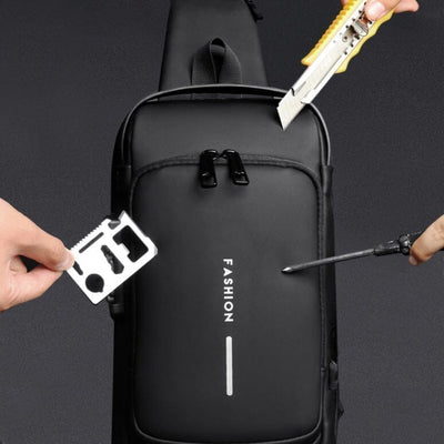 Slim Bag Anti-Theft Backpack with Password and USB