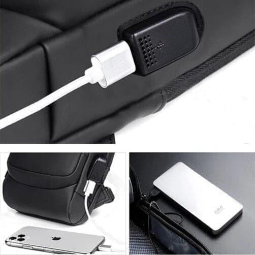 Slim Bag Anti-Theft Backpack with Password and USB